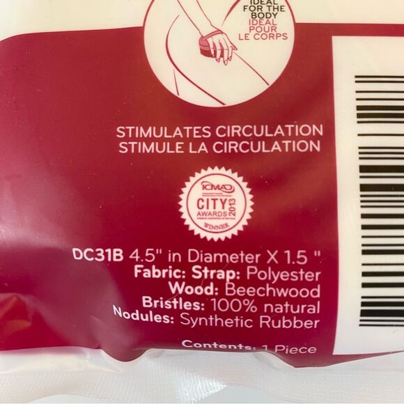 Daily Concepts Detox Massaging Massage Dry Brush Skincare Health Detoxification - Picture 8 of 8